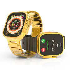 Hk9 Ultra Golden Edition Big 2.2 Infinite Display Smart Watch