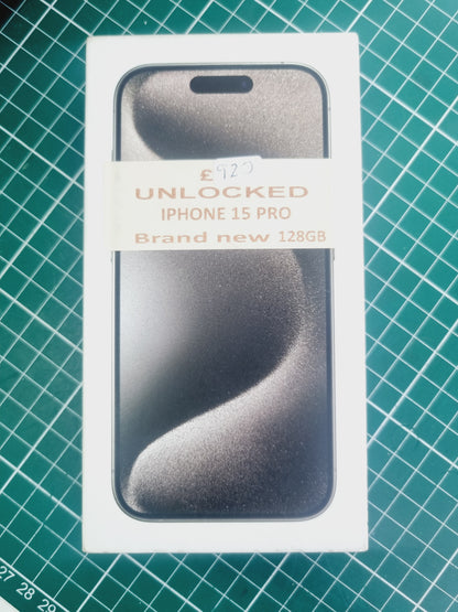 IPHONE 15 PRO NATURAL TITANIUM (NEW BUT OPEN BOX)